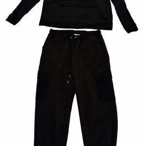 Women's Black Jogger Set